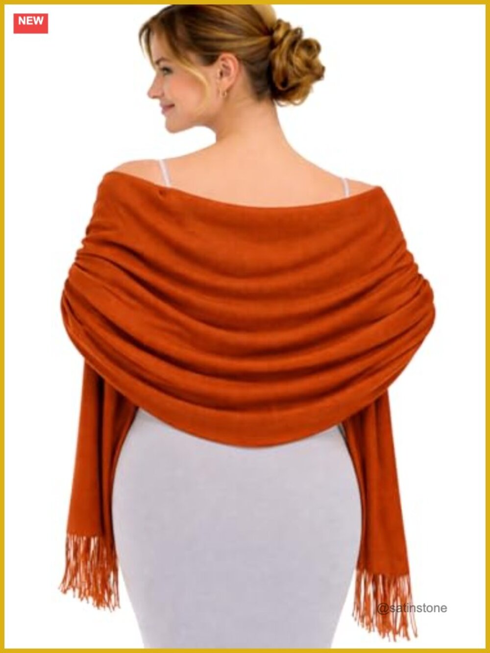 Pashmina Shawl Wrap Fringe Tassel Large Soft Winter Scarf